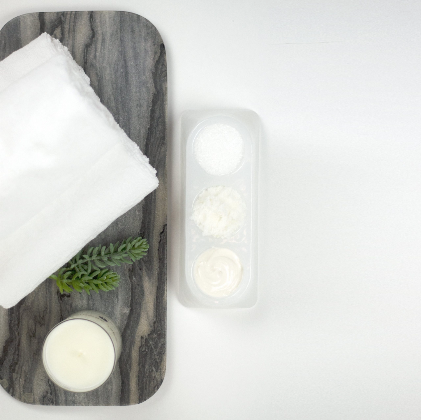 Signature Treatment Dish in Frost/White